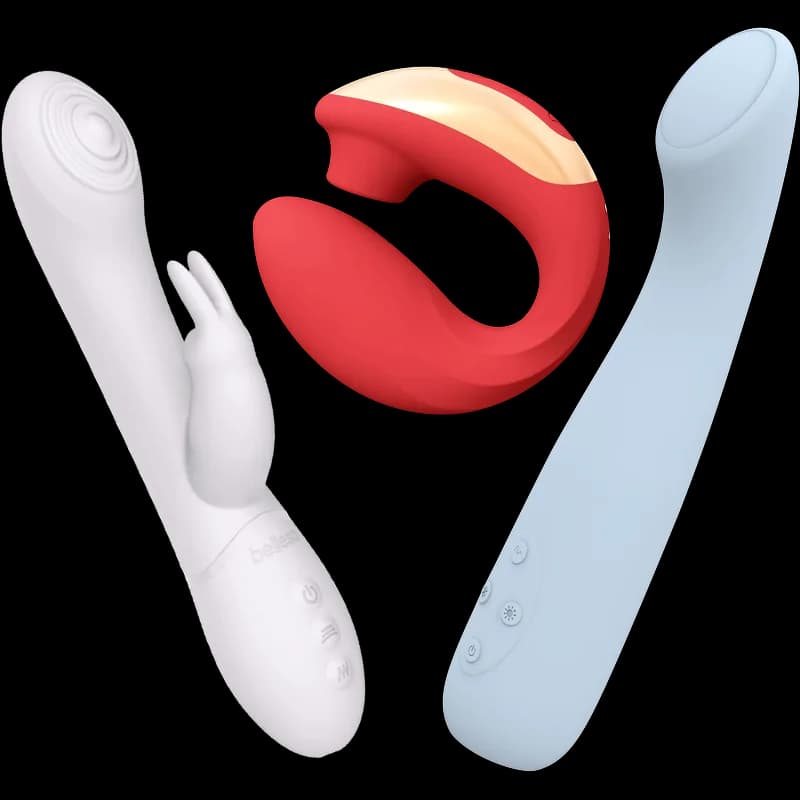 Bellesa Airvibe, ThermoVibe and Tapping Rabbit, a three-toy silicone bundle