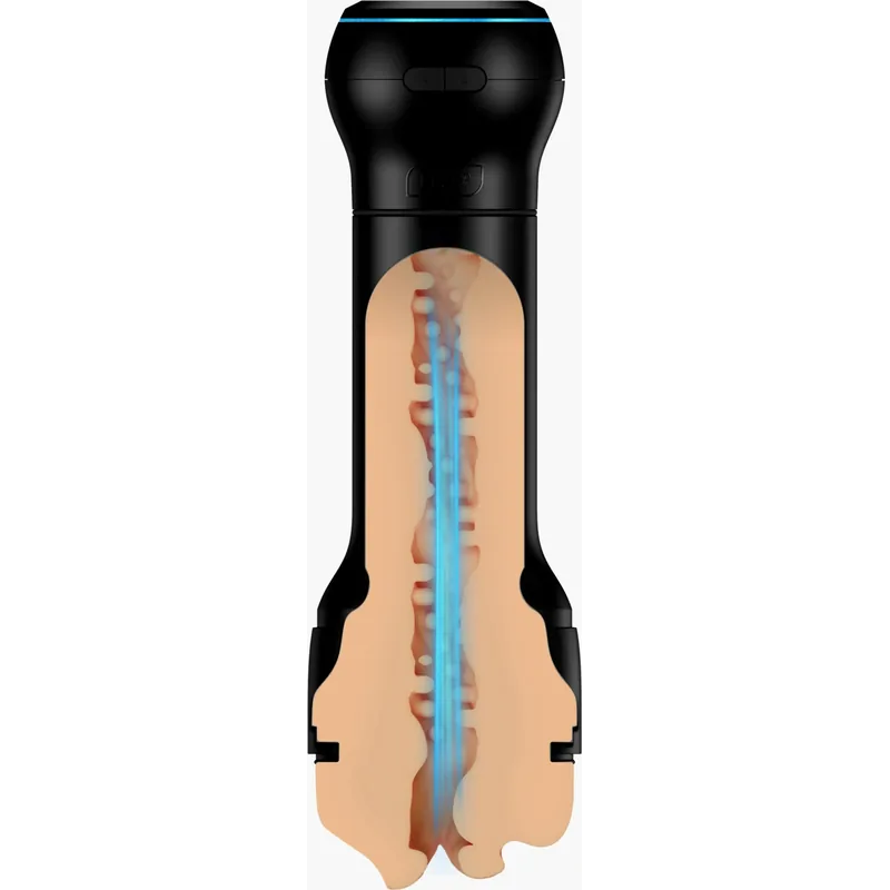 Kiiroo PowerBlow, a suction attachment that clips onto a stroker sleeve