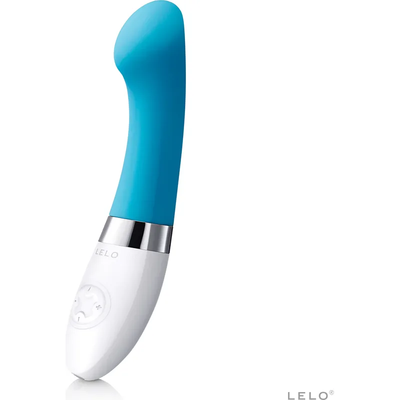 LELO GIGI 2, a blue G-spot vibrator with a flattened tip