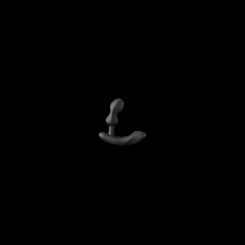 Lovense Edge 2, a black adjustable prostate massager with two motors