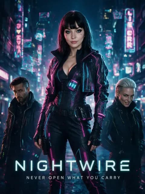 NightWire — AI short series poster