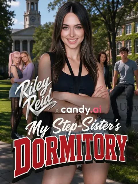 My Step-Sister's Dormitory — Riley Reid — AI short series poster